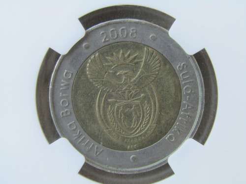 SUPER SCARCE MS60 : MANDELA 2008 BIRTHDAY R5 : GRADED BY NGC
