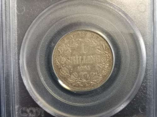 ***1894 ZAR SHILLING PCGS GRADED XF45***