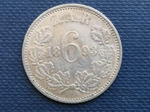 ***1892 and 1893 ZAR SIXPENCE***