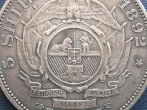***ZAR 1892 5 SHILLINGS S/S***