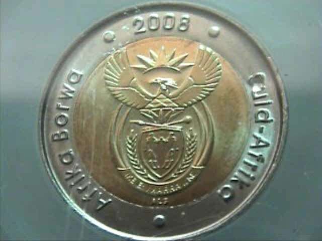MINT ERROR : SACGS MS66 MISS STRUCK S OF "SUID" MANDELA 2008 BIRTHDAY R5 @ CRAZY R1 START