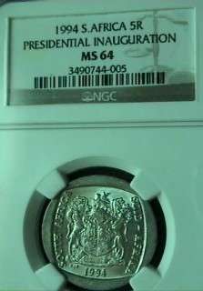 ***10 DAYS ONLY*** 2 COINS! YES 2!!! SUPER MS64 INAUGURATION R5 NGC GRADED @CRAZY R1