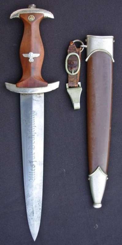 WW2 GERMAN POLITICAL DAGGER 1933 PATTERN - "ALLES FUR DEUTSCHLAND"