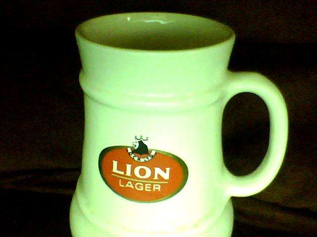 LION LAGER BEER MUG
