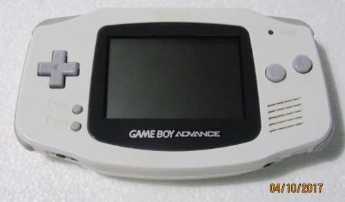 Gameboy Advance with game and light