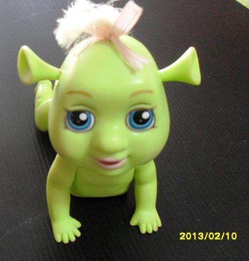 Shrek crawling baby