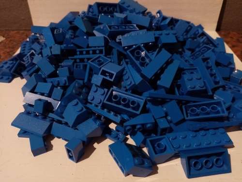 Lego Lot Blue Bricks