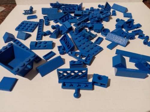 Lego Lot Blue Bricks