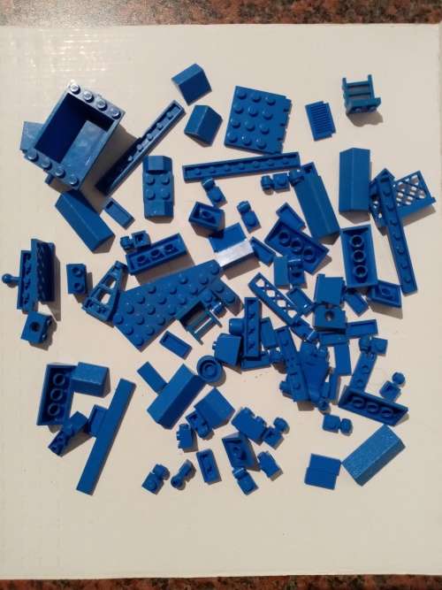 Lego Lot Blue Bricks