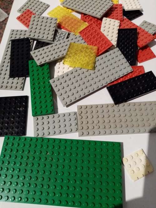 Lego Lot Black Bases and Trees