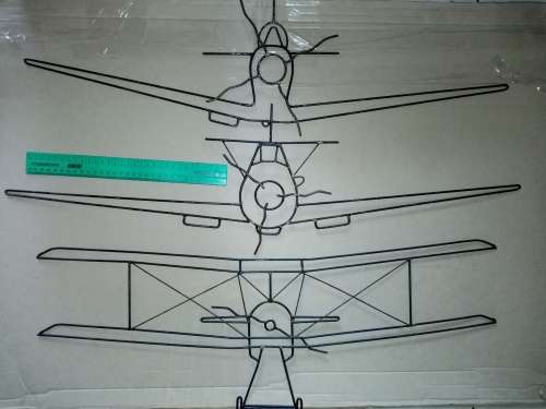 Aircraft wire art