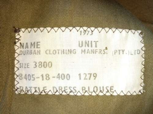 Army Battle Dress Blouse
