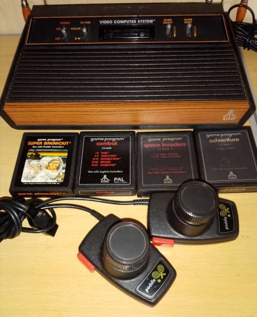 Vintage Atari CX2600 Game Console Bundle