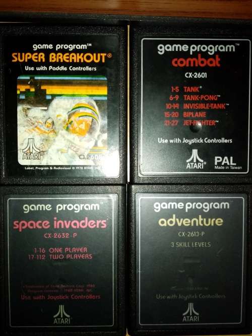 Vintage Atari CX2600 Game Console Bundle