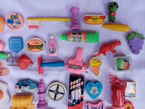 Big Vintage Eraser Lot
