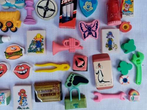 Big Vintage Eraser Lot