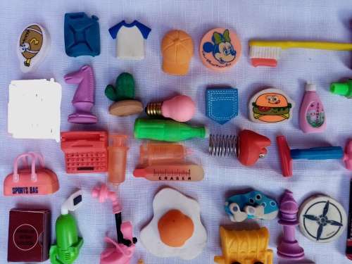 Big Vintage Eraser Lot