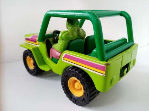 Vintage Buddy L The Incredible Hulk Jeep