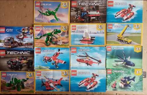 Massive Lego Manual Lot 40 Books