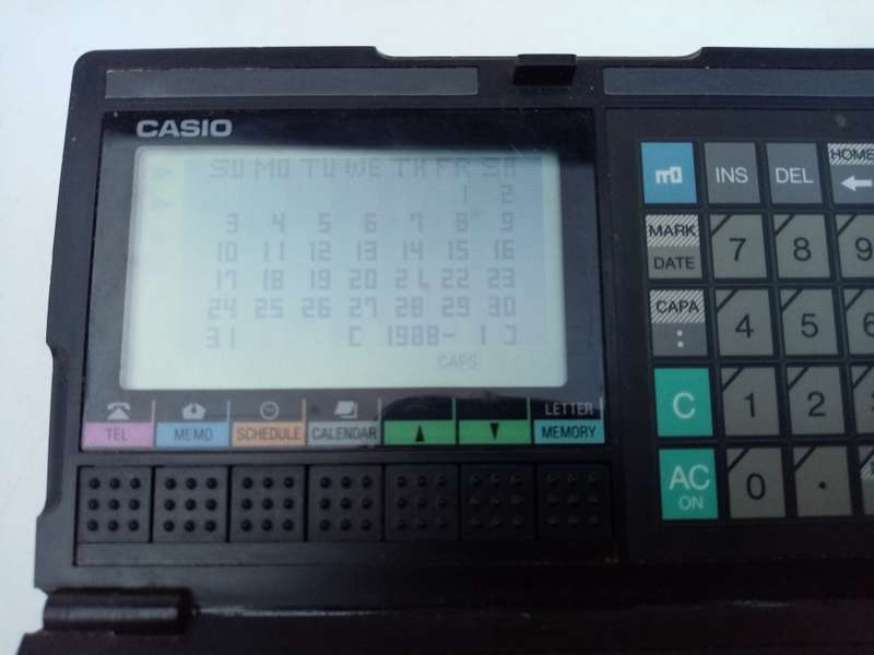 Vintage Casio Databank works