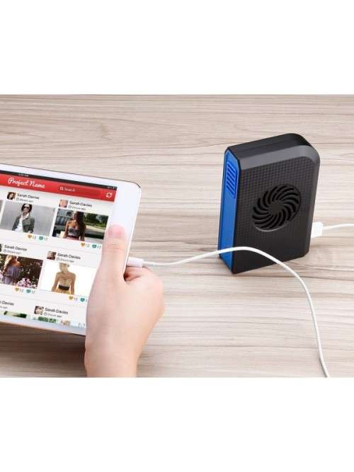 6000mAh Power Bank - High Capacity Lithium Battery, Built-In Fan, 55dB, Brushless Motor