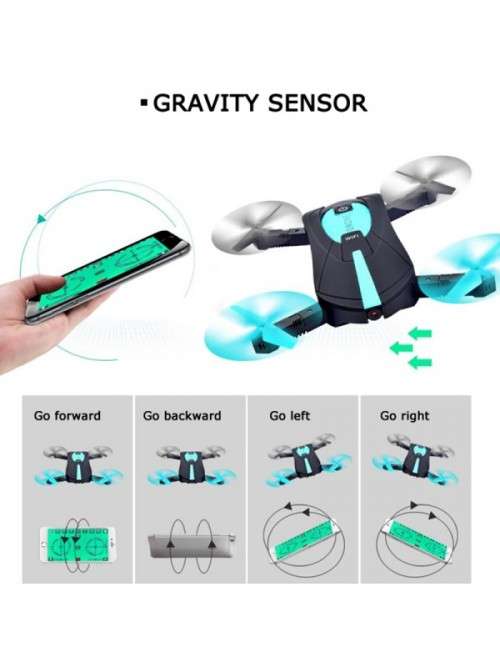 JYO180 Mini Drone - 2.4GHz WiFi Control, 720p HD Camera, 6 Axis Gyro, App Control, 500mAh, 30m Range
