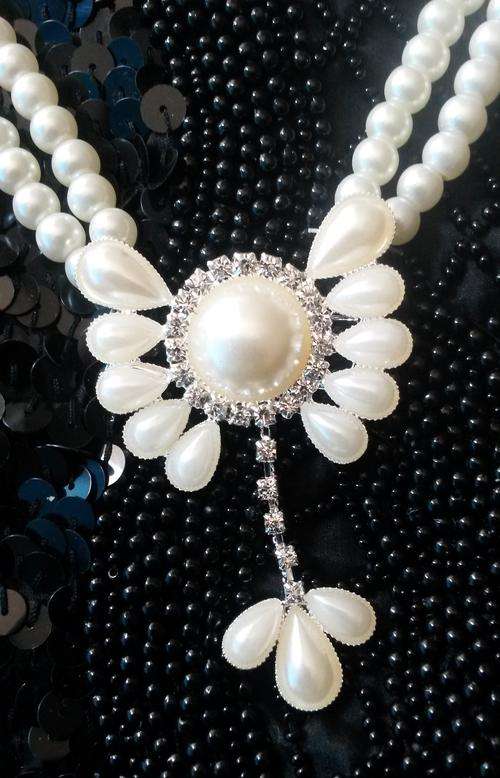 BEAUTIFUL FASHION INSPIRED FAUX PEARL NECKLACE WITH EARRINGS!!!