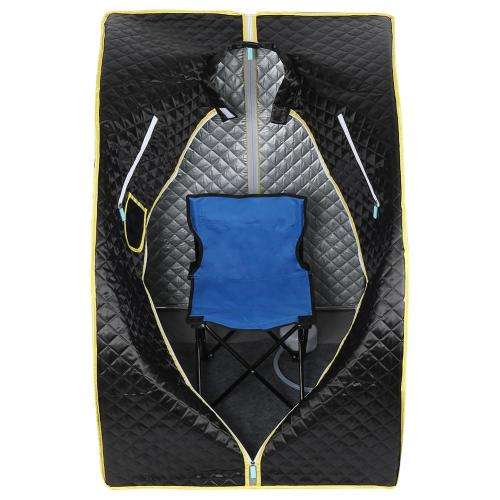 Black Steam Sauna Portable Steam Sauna Room Latest Model Relax Steam Sauna