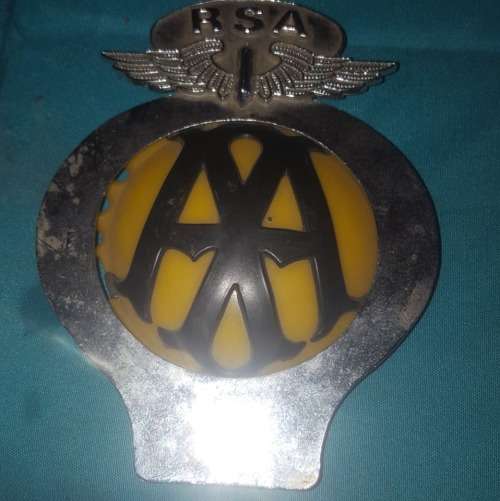 Vintage AA insurance badge
