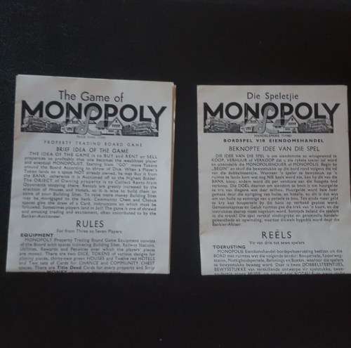 Vintage  Monopoly board game