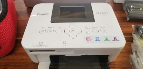 Canon Selphy CP1000 Printer, Case, Ink & Paper