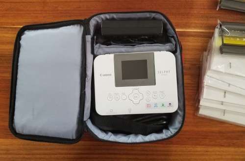 Canon Selphy CP1000 Printer, Case, Ink & Paper