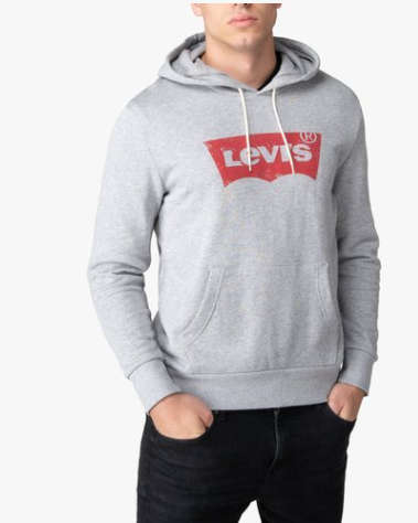 100% Original Levi`s Men`s Hoodie (Light Grey) Large - Brand new (Retail R899)