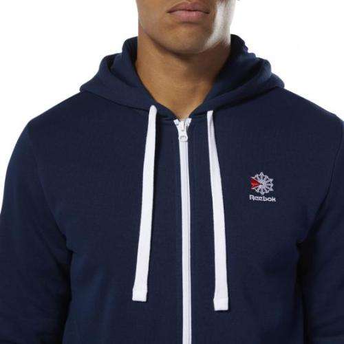 Original Reebok DT8128 CL F Full Zip Hoodie - Size Large (Retail R999)