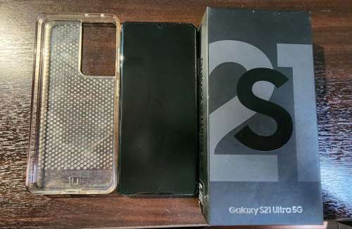 Samsung S21 Ultra 5G (Dual Sim) 256GB/12GB RAM Phantom Black in Box