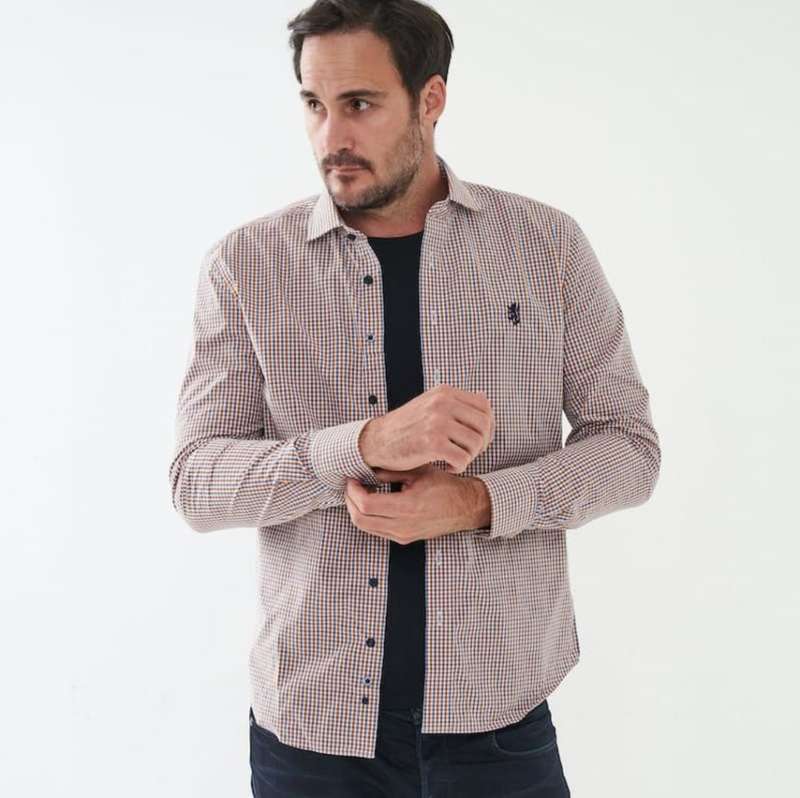 Original PRINGLE of Scotland Formal Shirt MSLS0170 - Large (Retail R1599) - Classic- 100% Cotton
