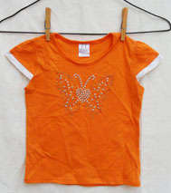 Cubics' Butterfly Girl's Top Size for 3~4Y(54cm)