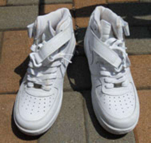 BIG BARGAIN - NIKE Middle High All White AIRFORCE for10
