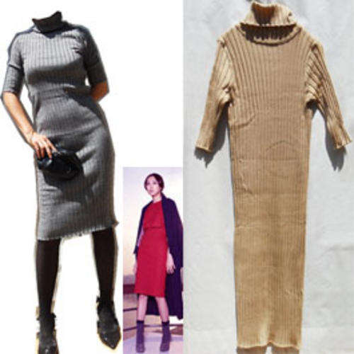 NEWYORKER STYLE Knitted Poloneck Dress