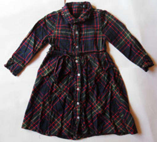 POLO CHECK PATTERNED DRESS Size for 5~6Y
