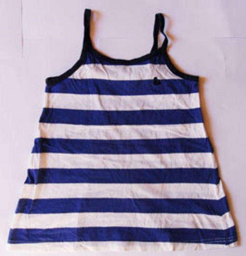 STRIPED STRING DRESS FOR 5~6Y