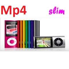 **SUPER SLIM** 8GB**  5th Generation MP4 Mp3 player with Fm Radio + **Camera & Video recorder**