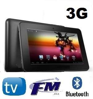 **Internal 3G** 7" Mediatek Phone Tablet Pc, *1.2GHZ, 4GB, BLUETOOTH, GPS,TV,FM **2 CAMERAS**