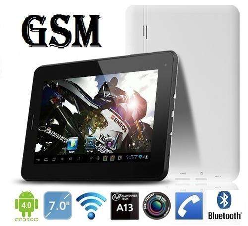 **LATEST 2013 MODEL** 7" Andriod 4.0 GSM phone Tablet Pc, 1.2 GHZ, 3G, HD. *2 cameras*