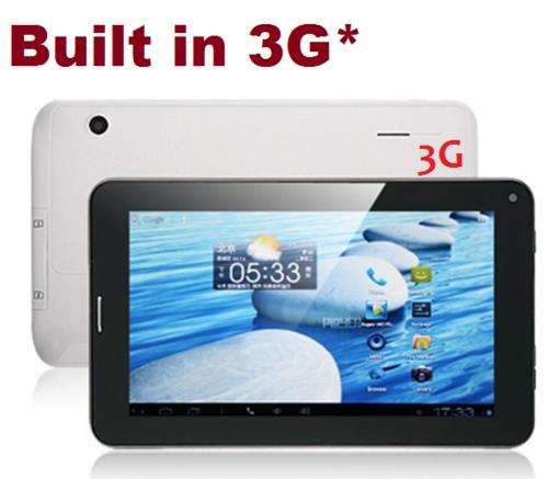 ***BUILT IN 3G***  7" Andriod 4.0 phone Tablet Pc, 1.2 GHZ, 3G, HD. *2 cameras*