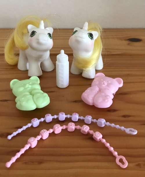 My Little Pony - Newborn Twins - Rattles and Tattles with accessories (1986) - IRRESISTIBLE
