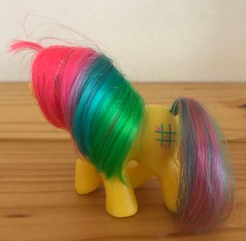 My Little Pony - First Tooth - Baby Tic Tac Toe with accessories (including rare pillow) (1986)