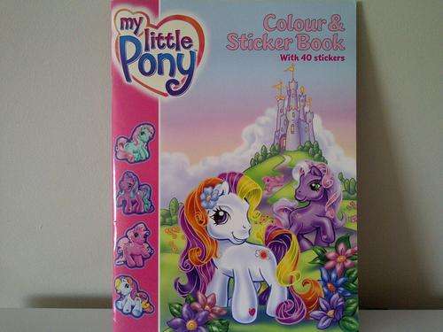 My Little Pony - Colour & Sticker Book with 40 stickers - Collector's Item (2003)