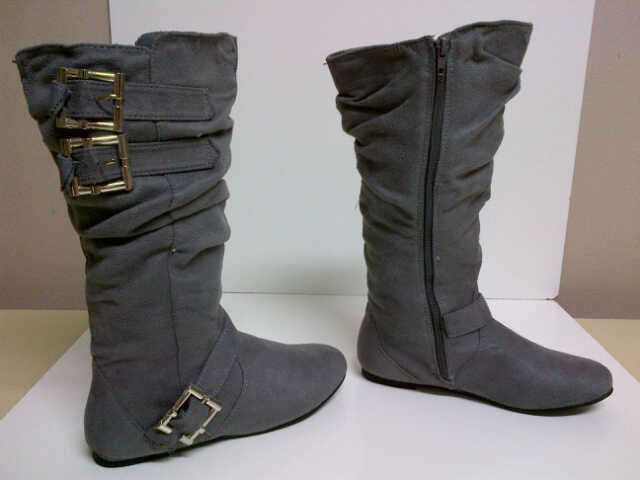 Grey Boots