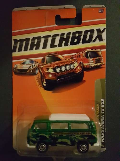 Matchbox VOLKSWAGEN T2 BUS Green VW Bus OUTDOOR SPORTSMAN